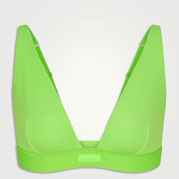 SKIMS Other - SKIMS Cotton Rib Plunge Bralette size medium
